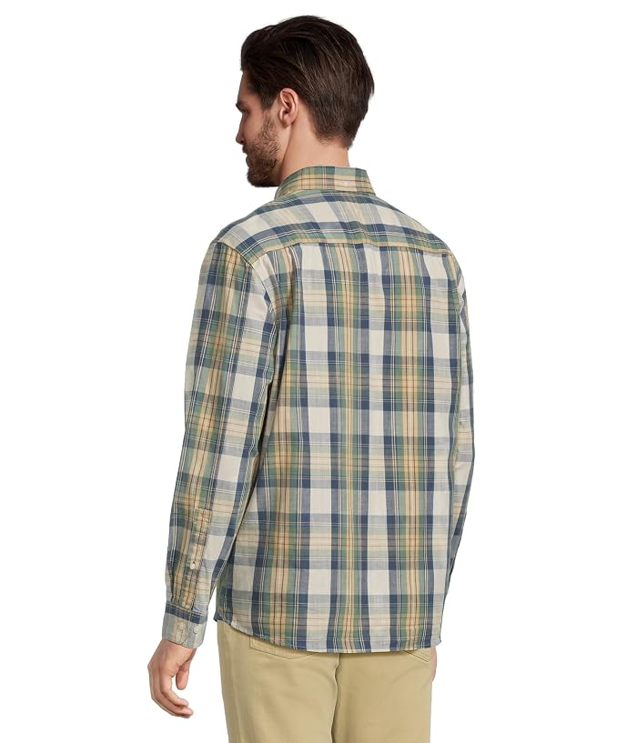 L.L.Bean Comfort Stretch Chambray Shirt Traditional Untucked Fit Long-Sleeve Print - Image 3