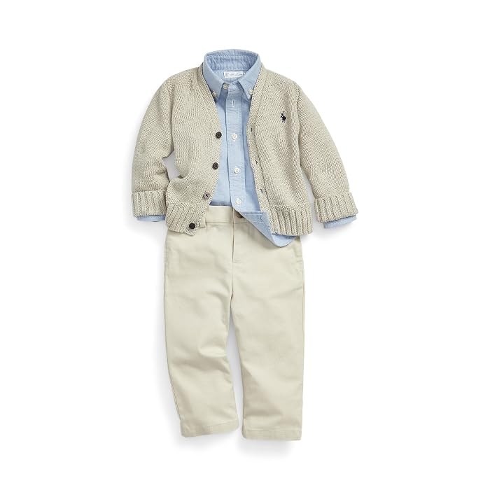 Polo Ralph Lauren Kids Cotton Oxford Sport Shirt (Infant) - Image 3