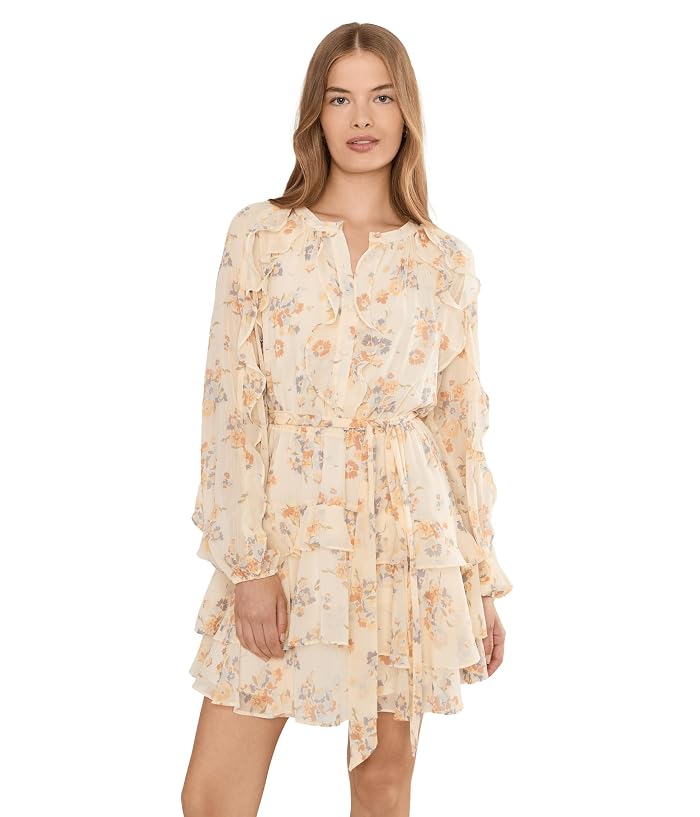 Lauren Ralph Lauren Petite Floral Ruffle-Trim Tiered Dress