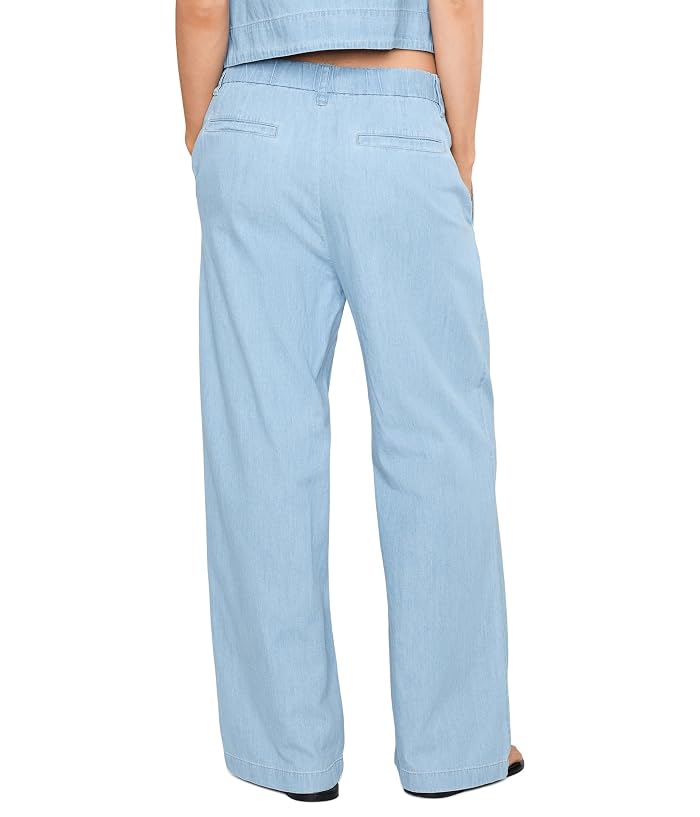 Eileen Fisher Lightweight Organic Cotton Denim High-Waisted Full Length Trousers - Image 4