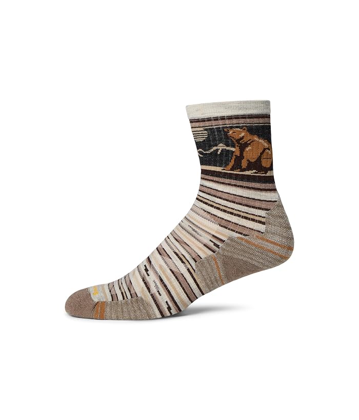 Smartwool Hike Targeted Cushion Bear Stripe Mid Crew Socks - Image 2