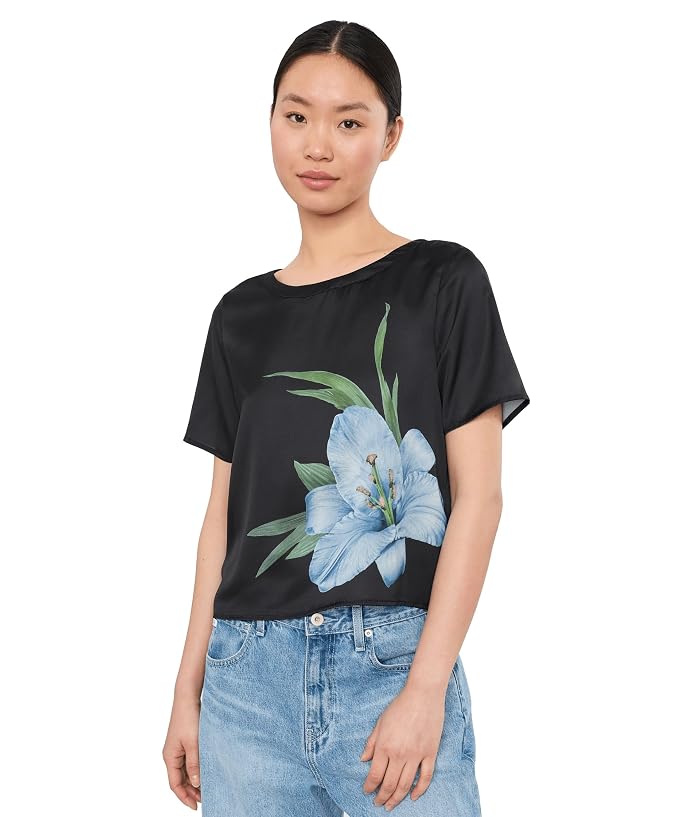 Karen Neuburger Elbow Sleeve Henley Sleepshirt