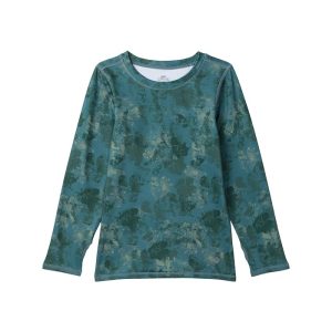 Hot Chillys Kids Micro Elite Chamois Print Crew Neck (Little Kids/Big Kids)
