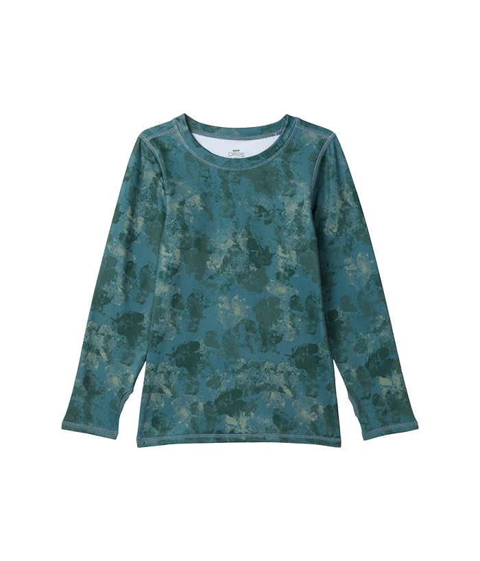 Hot Chillys Kids Micro Elite Chamois Print Crew Neck (Little Kids/Big Kids)