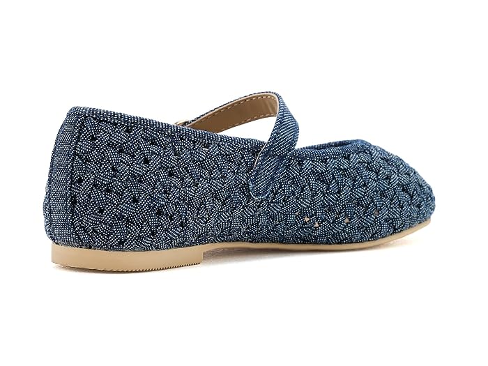 Janie and Jack Denim Ballet Flats (Toddler/Little Kid/Big Kid) - Image 3