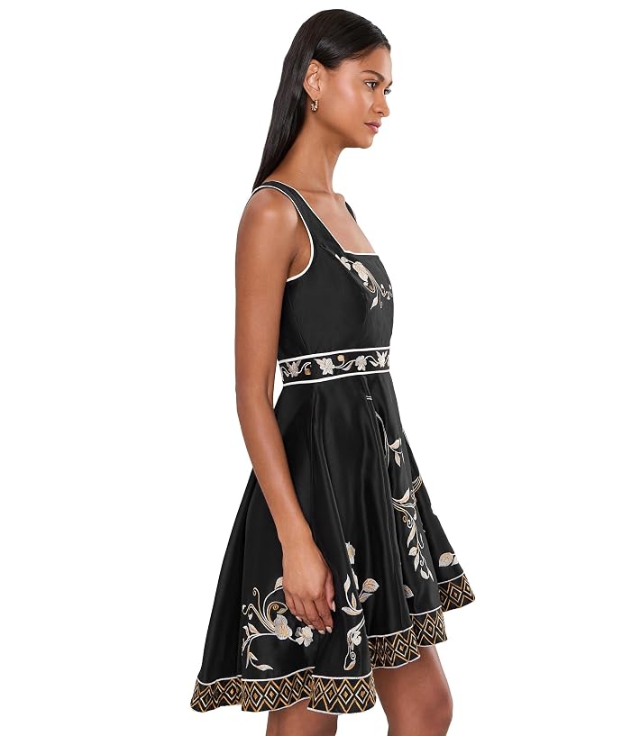 Adrianna Papell Embroidered Short Dress - Image 3