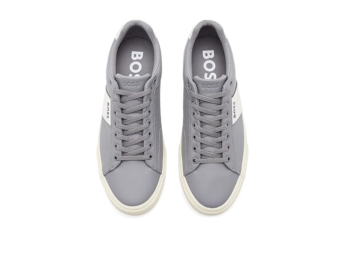 BOSS Aiden Logo Block Leather Low Top Sneakers - Image 2