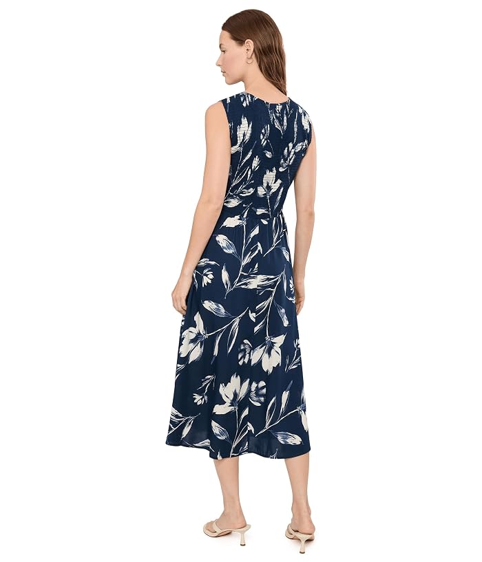 Calvin Klein Sleeveless Smocked Floral Midi - Image 4