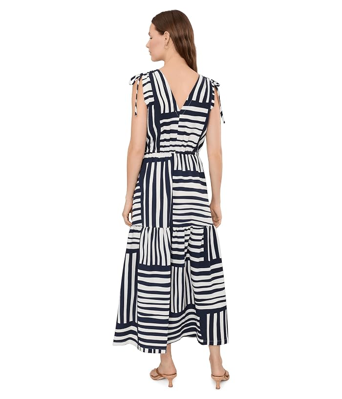 Calvin Klein Sleeveless V-Neck Striped Gauze Midi - Image 4