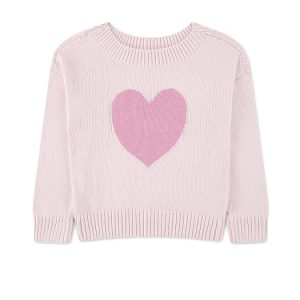 abercrombie kids Oversized Heart Off-The-Shoulder Sweater (Big Kids)