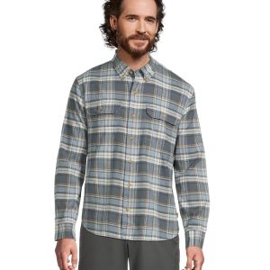 L.L.Bean Stonecoast Hemp Shirt Long-sleeve Slightly Fitted Untucked Fit