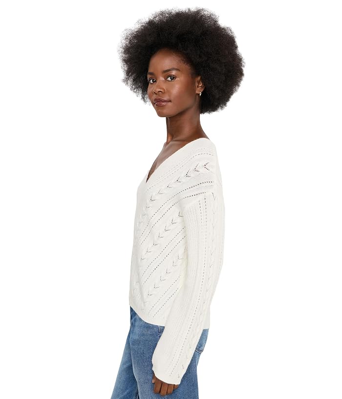 Liverpool Los Angeles Long Sleeve V-Neck Drop Shoulder Sweater - Image 3