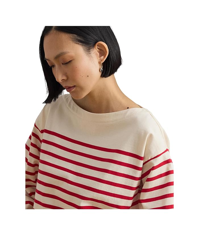 Lauren Ralph Lauren Striped Jersey Boatneck Top - Image 4
