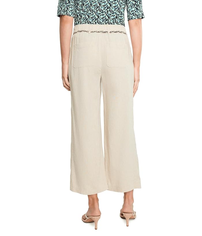 NIC+ZOE Eliot Wide Leg Rumba Linen Belted Crop Pants - Image 4