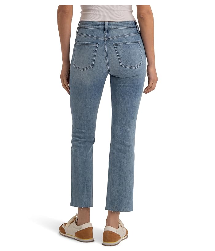 KUT from the Kloth Kelsey High Rise Fab Ab Ankle Flare With Raw Hem - Image 3