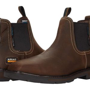Ariat Work Groundbreaker Chelsea Wide Square Toe Waterproof Steel Toe