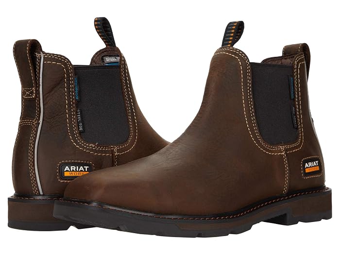 Ariat Work Groundbreaker Chelsea Wide Square Toe Waterproof Steel Toe