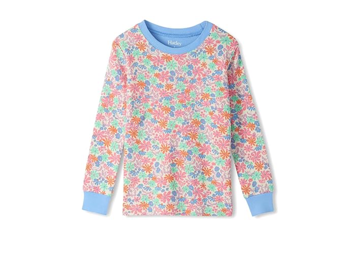 Hatley Kids Whimsical Flowers Cotton Pajama Set (Toddler/Little Kid/Big Kid) - Image 2