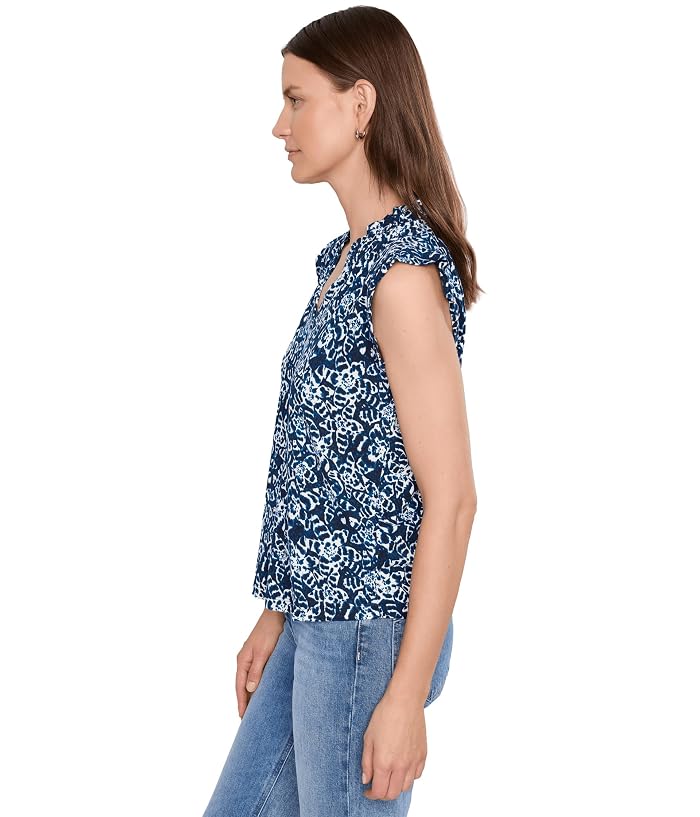 NIC+ZOE Shibori Lilies Soft Sleeve Top - Image 3