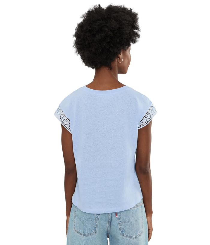 Elliott Lauren Trace of Lace - Cap Sleeve Top with Lace Trim Detail - Image 4