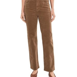 AG Jeans Brinley Mid-Rise Straight Corduroy Pants