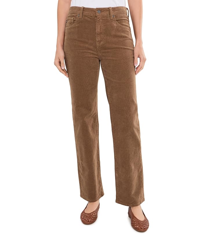 AG Jeans Brinley Mid-Rise Straight Corduroy Pants