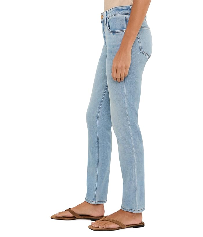 KUT from the Kloth Petite Stevie Mid-Rise Straight Leg 5 Pockets in Certify - Image 3