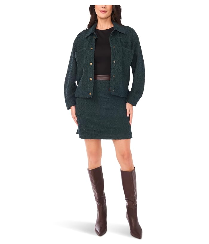 Vince Camuto Wide Sleeve Cropped Crew Neck Jacket - Image 4