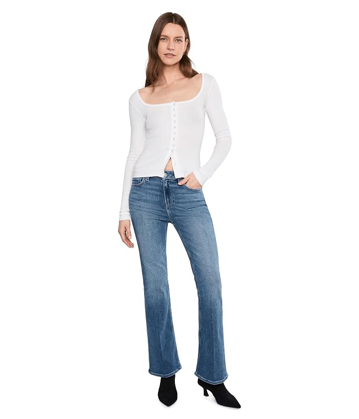 Paige High-Rise Laurel Canyon Petite in Monaco Mist - Image 2