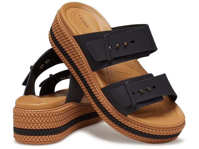 Crocs Brooklyn Buckle Low Wedges