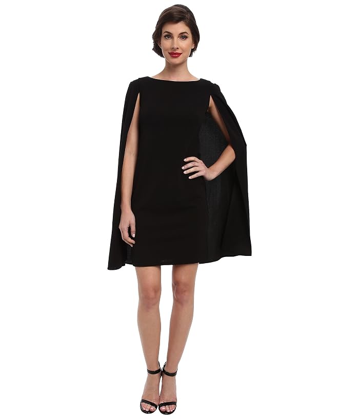 Adrianna Papell Structured Cape Sheath Dress