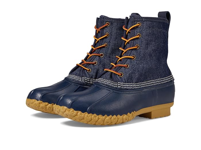 L.L.Bean Bean Boot 8" Denim Insulated Flannel Lined