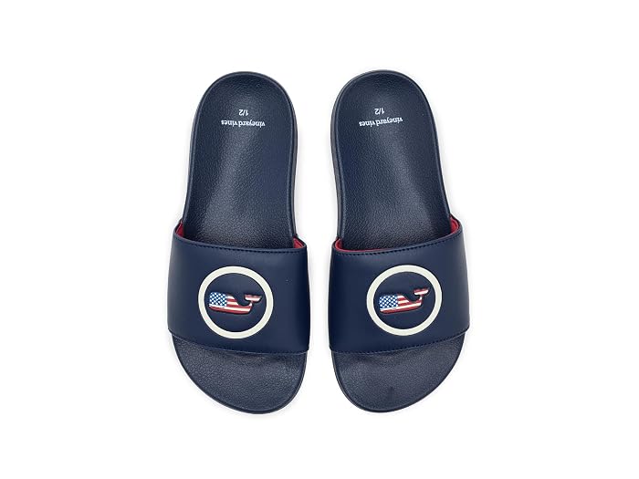 Vineyard Vines Kids Whale Dot Pool Slides (Little Kid/Big Kid) - Image 2