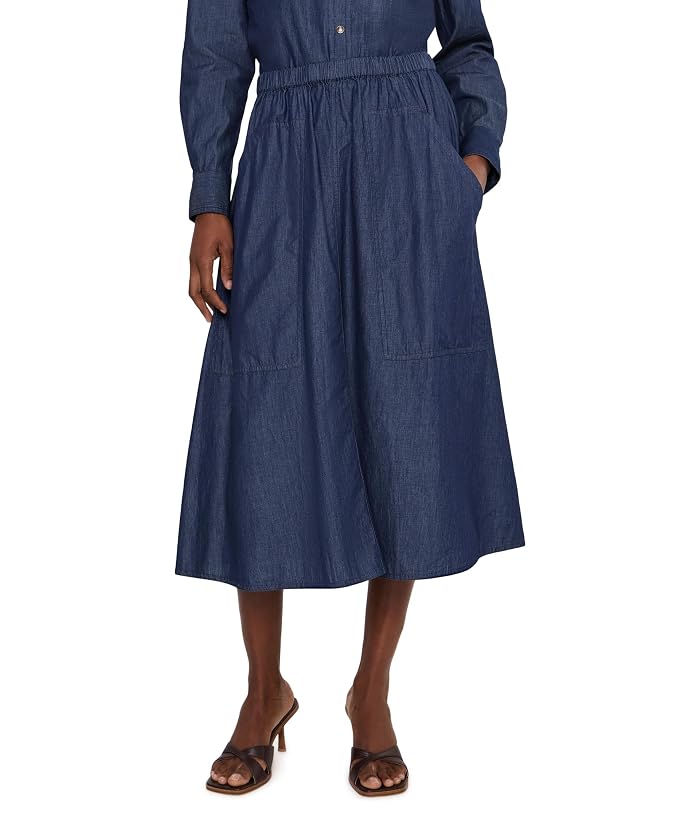 NIC+ZOE Drapey Denim Cargo Skirt