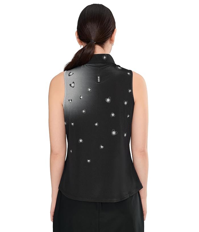 Jamie Sadock Happy Heart Sleeveless Zip Front with Scattered Dots - Image 4