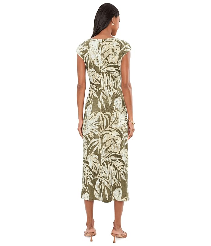Lauren Ralph Lauren Palm-Frond-Print Jersey Cowl Neck Dress - Image 4