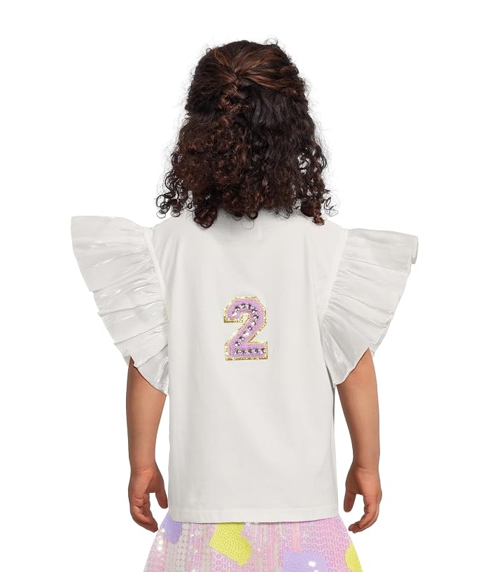 Lola and The Boys Birthday Girl Gem Ruffle Shirt (Toddler/Little Kid/Big Kid) - Image 2