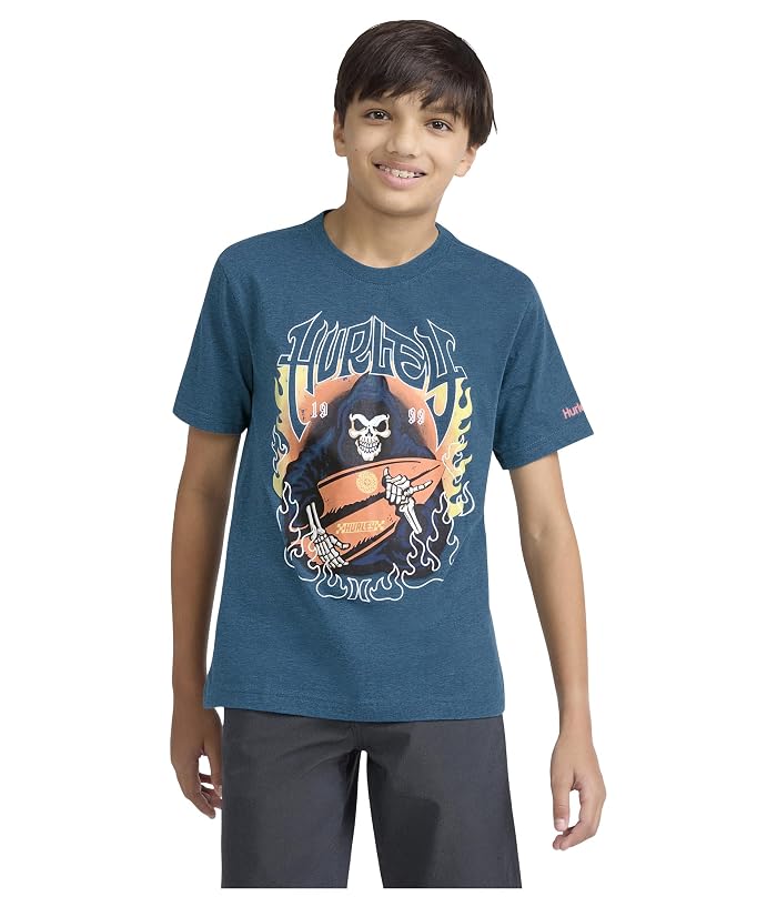 Hurley Kids Surf Skelly Short Sleeve T-Shirt (Big Kid)