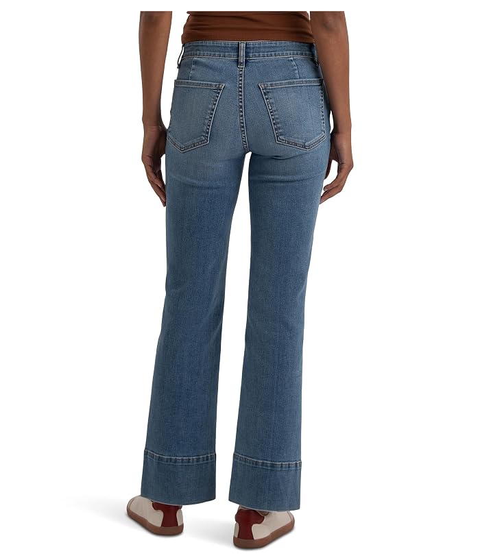 KUT from the Kloth Kelsey Mid-Rise Kick Flare with Wide Hem - Image 3