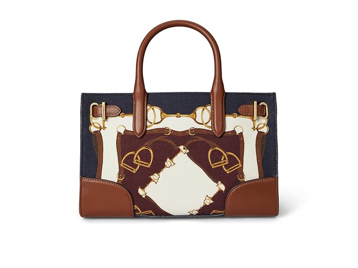 Lauren Ralph Lauren Belting-Print Small Devyn Tote Bag