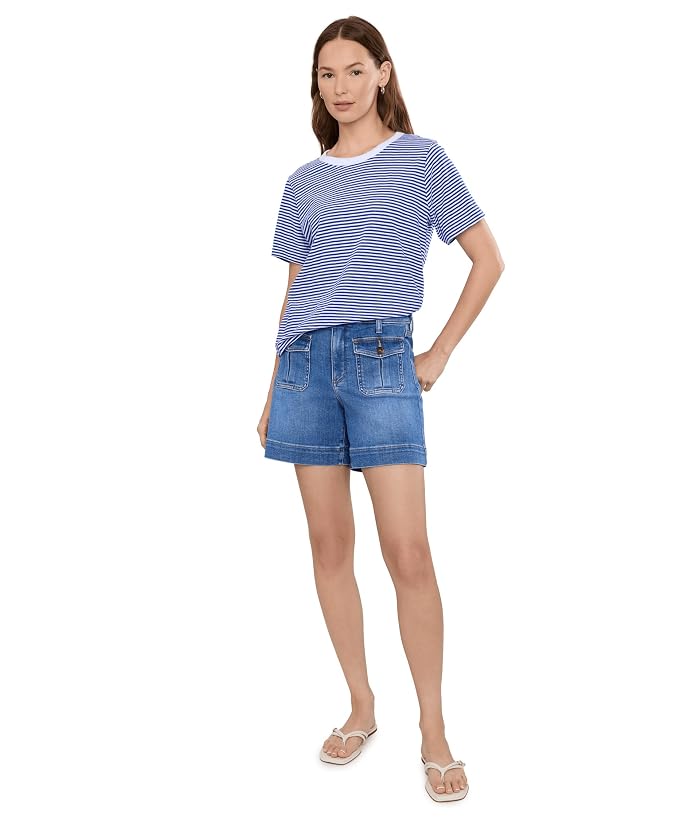 NYDJ Berkyn Relaxed Flap Pocket Denim Shorts - Image 2