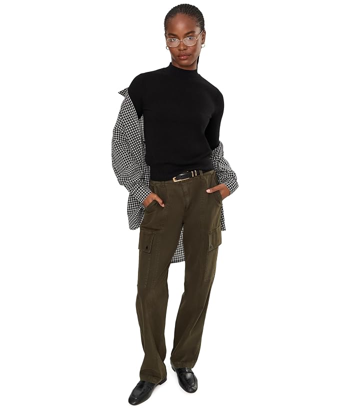 Lilla P Mock Neck Short Sleeve Sweater - Image 2