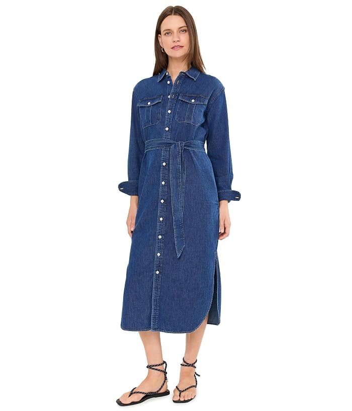 Lauren Ralph Lauren Belted Denim Midi Shirtdress - Image 2