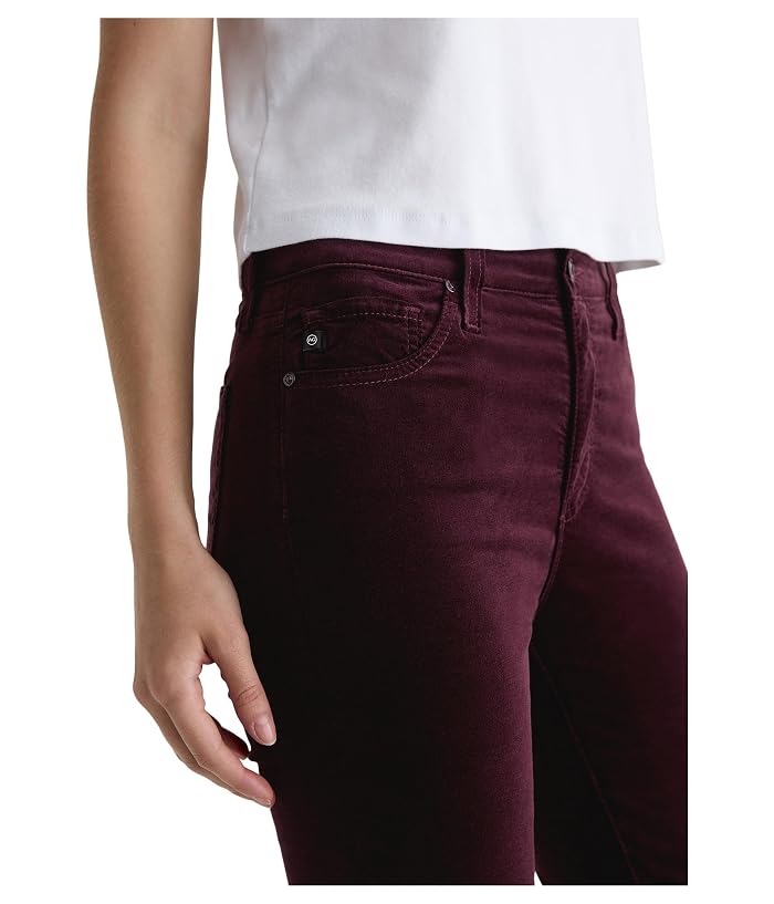 AG Jeans Mari Mid Rise Slim Straight Jean In Winery - Image 4