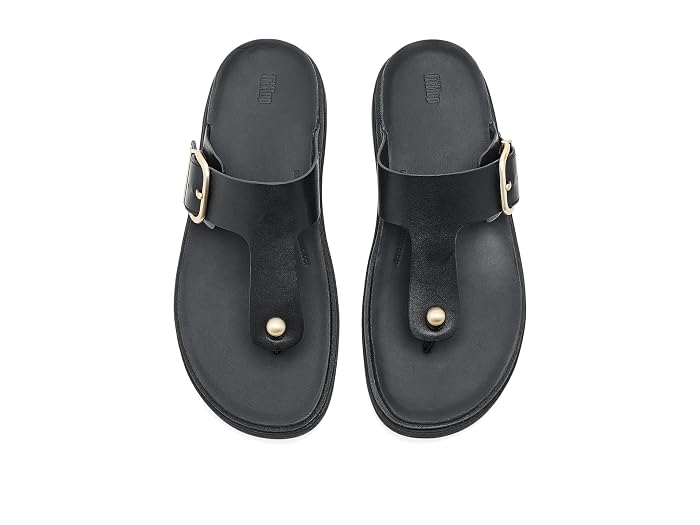FitFlop Gen-FF Buckle Leather Toe-Post Sandals - Image 2