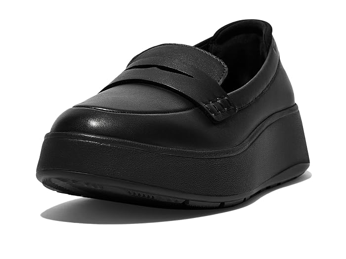 FitFlop F-Mode Leather Flatform Penny Loafers