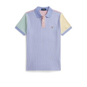 Polo Ralph Lauren Kids Striped Oxford Mesh Polo Shirt (Big Kid)