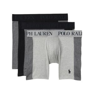 Polo Ralph Lauren 4-D Flex Max Flex Boxer Brief w/ Rib Side Panel 3 Pack