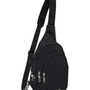 Baggallini Securtex Anti-Theft Triple Zip Sling