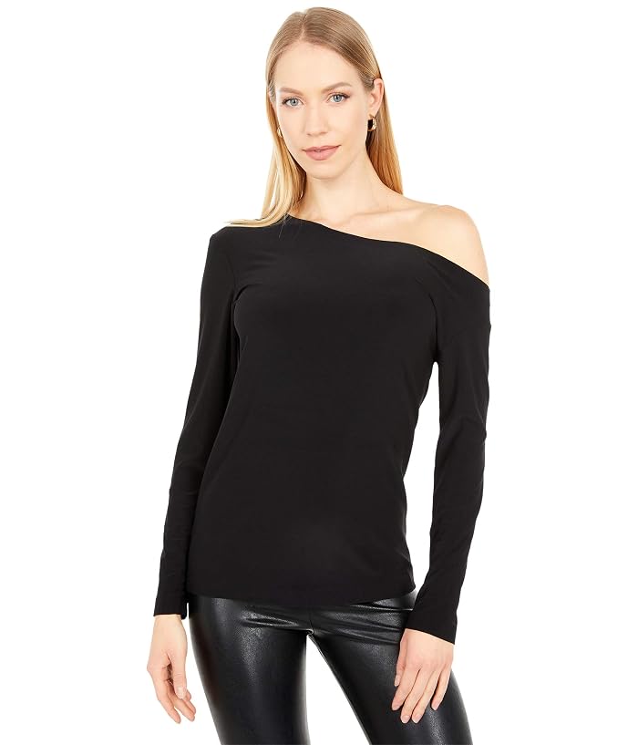 Norma Kamali Long Sleeve Drop Shoulder Top